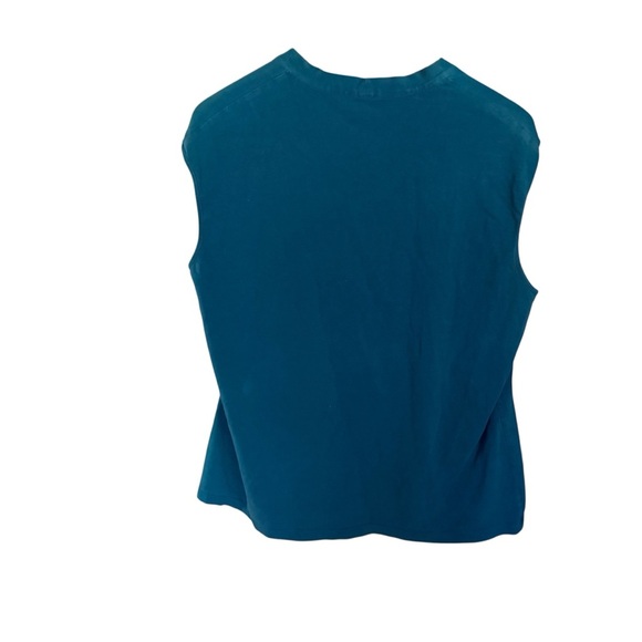 Coldwater Creek Womens Tank Top 14/16 Green Lightweight Office Career Stretch - Picture 6 of 11